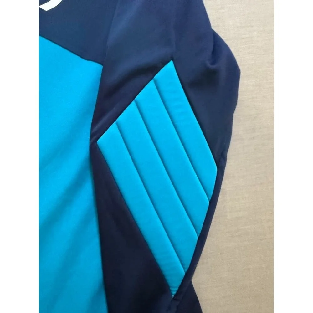 Juventus #12 Adidas Aeroready‎ Goaltender Jersey Mens Medium Blue Long Sleeve.